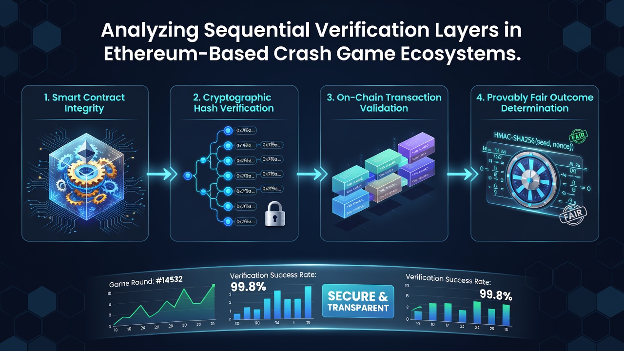 Ablaufdiagramm des Datenflusses durch sequenzielle Verifizierungsschichten mit Ethereum-Transaktionsprotokollen