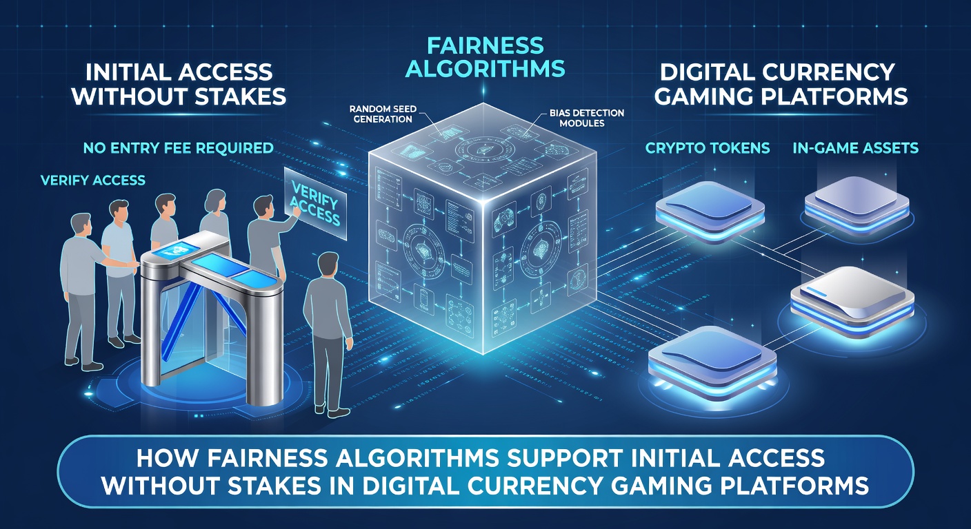 Darstellung eines Fairness-Algorithmus in einer Krypto-Gaming-Umgebung mit Blockchain-Verifikation und zugangsfreien Einstiegsmodulen